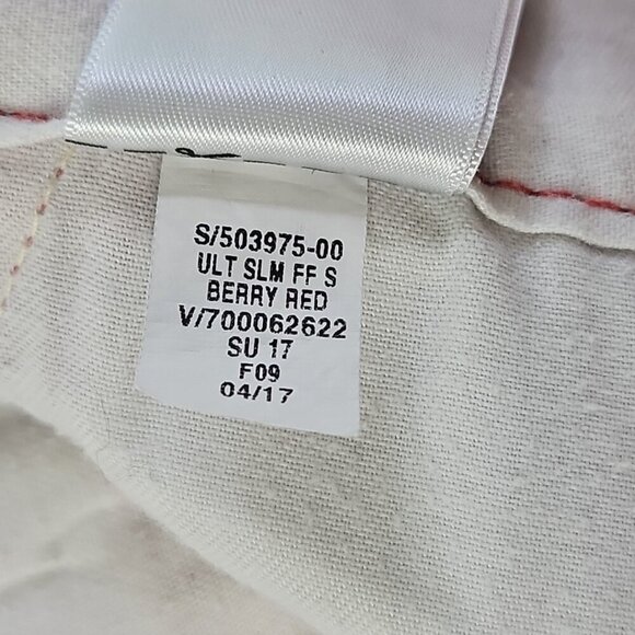 Old Navy Chino Shorts Men's Size 40 Red Ultimate Tech Built-In Flex Slim Preppy - Picture 11 of 12